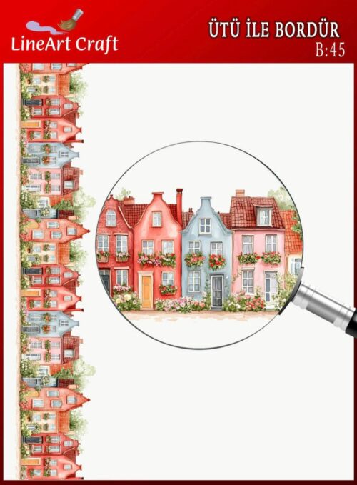 ÜTÜ İLE BORDÜR TRANSFER(5X150 CM)-B45