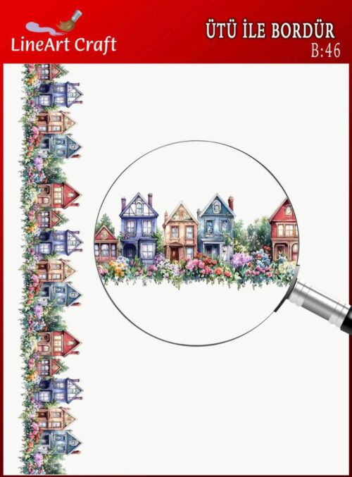 ÜTÜ İLE BORDÜR TRANSFER(5X150 CM)-B46