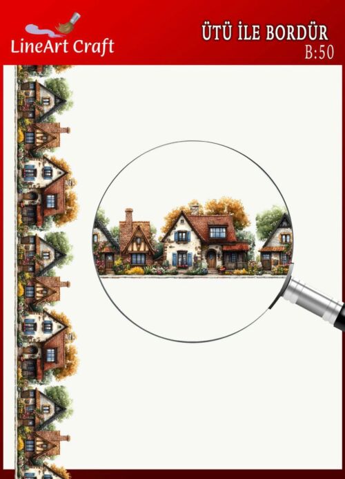 ÜTÜ İLE BORDÜR TRANSFER(5X150 CM)-B:50