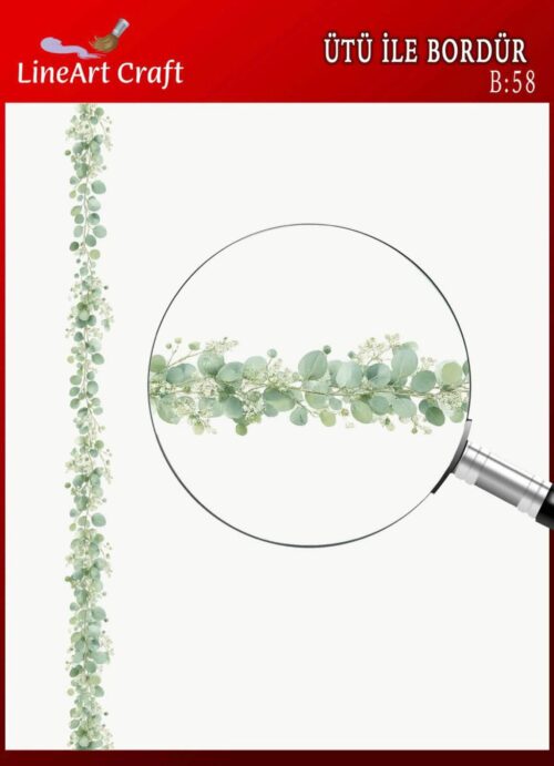 ÜTÜ İLE BORDÜR TRANSFER(5X150 CM)-B:58