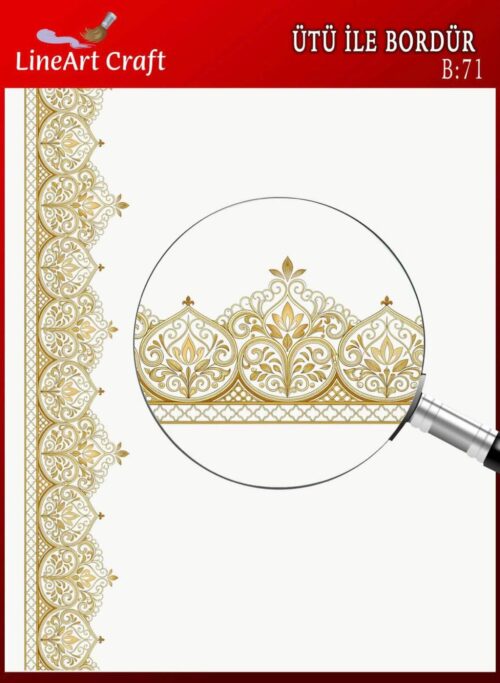 ÜTÜ İLE BORDÜR TRANSFER(5X150 CM)-B:71