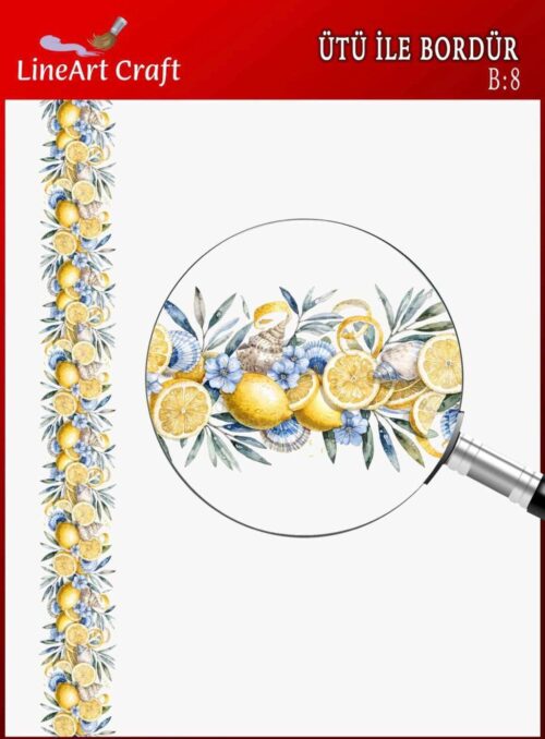 ÜTÜ İLE BORDÜR TRANSFER(5X150 CM)-B8