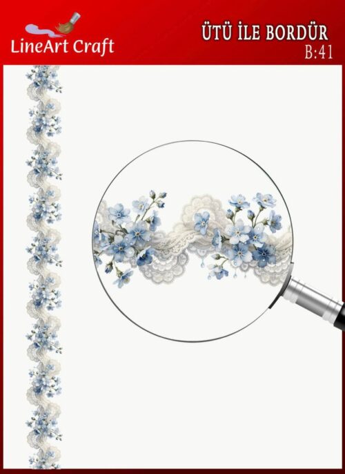 ÜTÜ İLE BORDÜR TRANSFER(5X150 CM)-B41