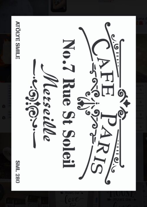 ATÖLYE SMİLE STENCİL SML-280