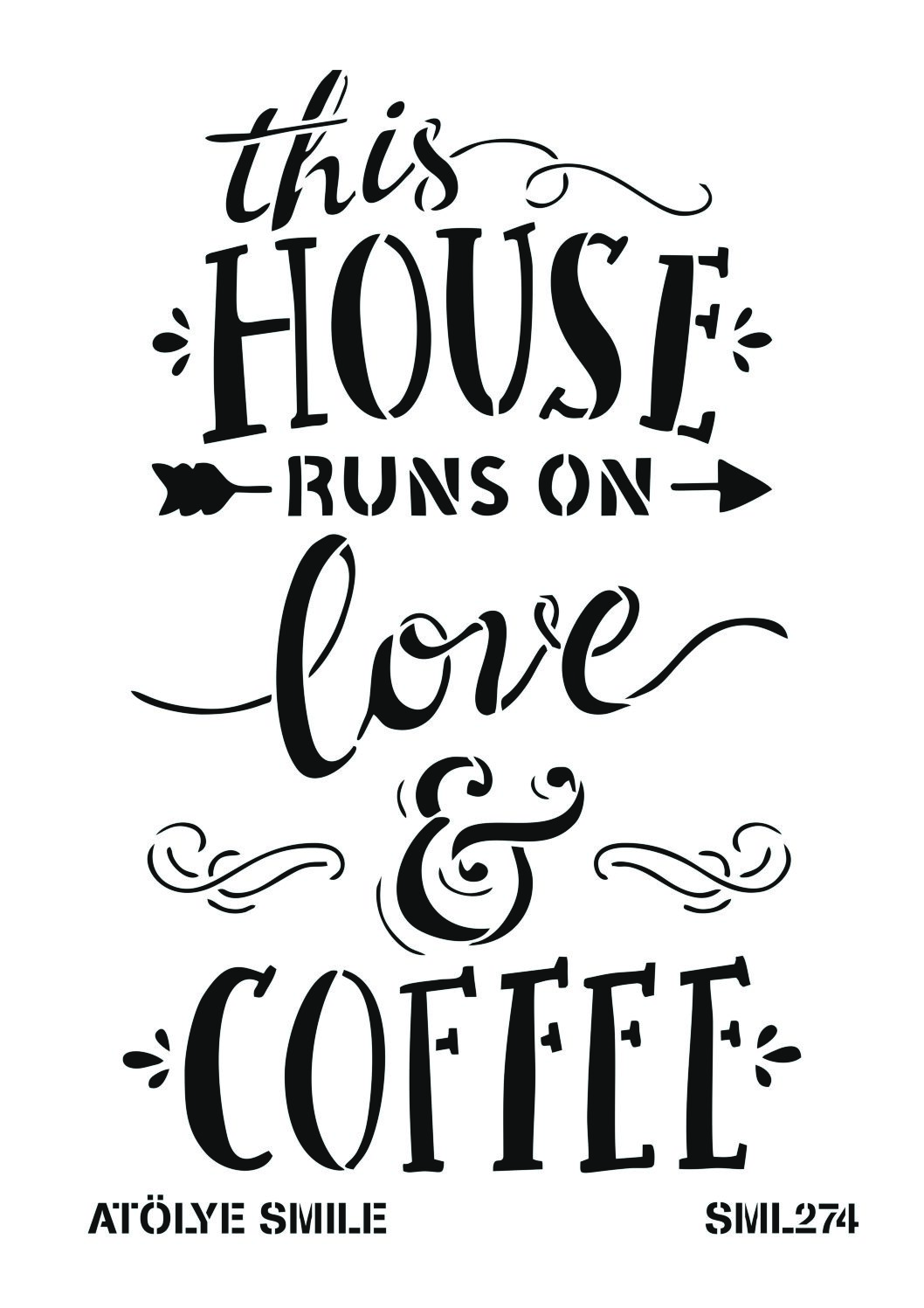 ATÖLYE SMİLE STENCİL SML-274