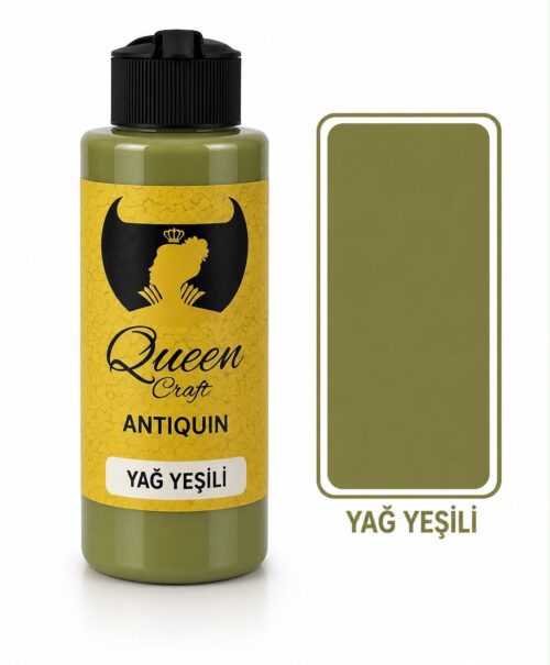 QUEEN CRAFT ANTİQUİN 120 ML-YAĞ YEŞİLİ